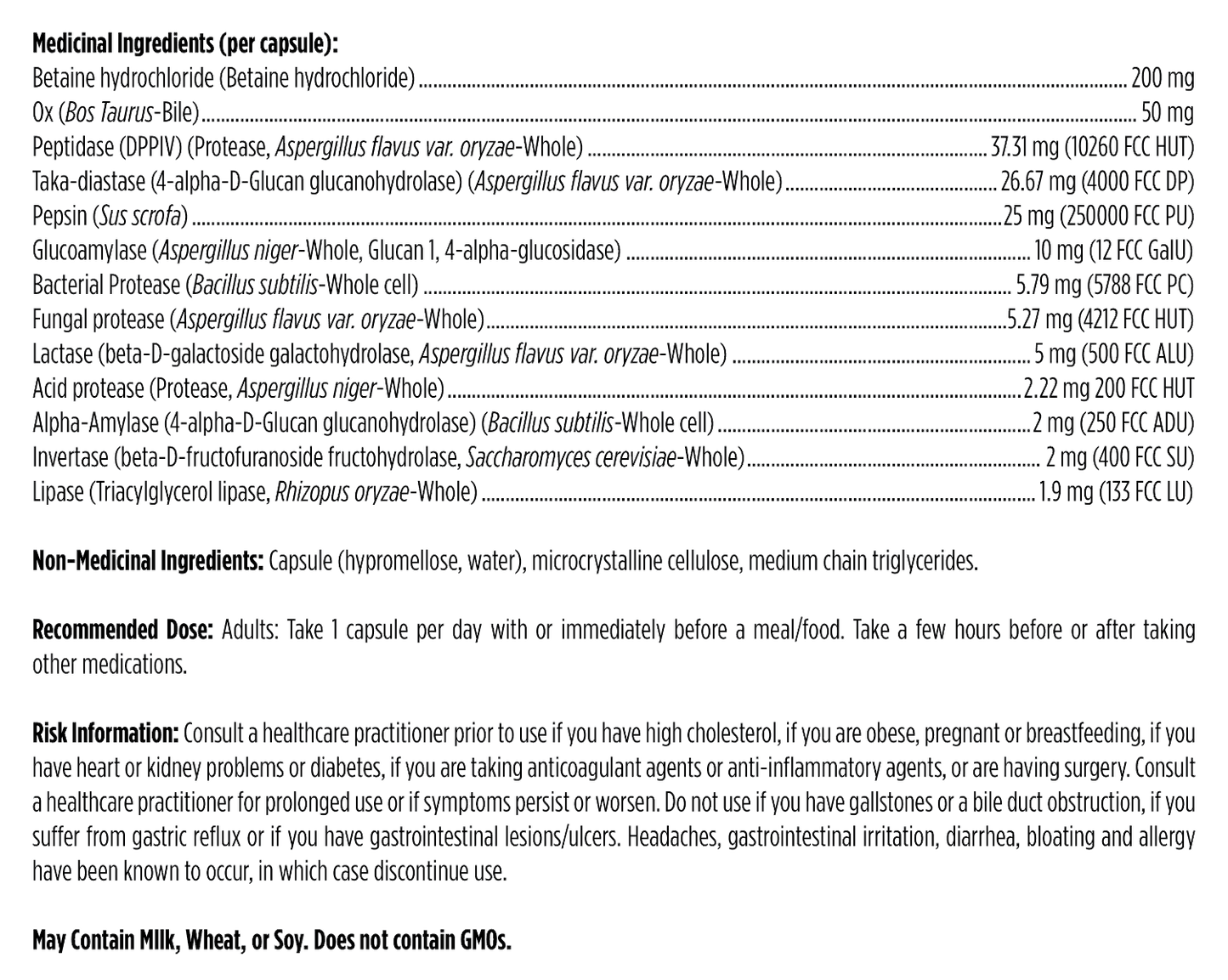 DFH Digestzymes™ 180 capsules