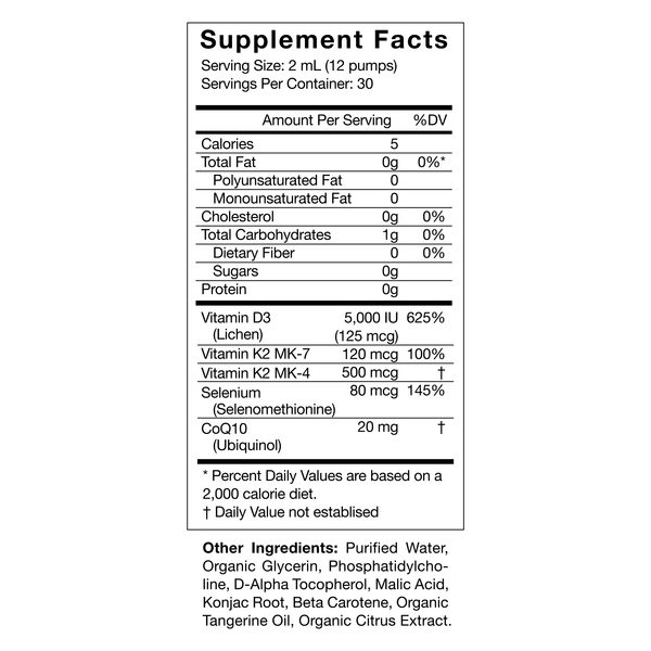 Cymbiotika’s Liposomal D3 + K2 + CoQ10